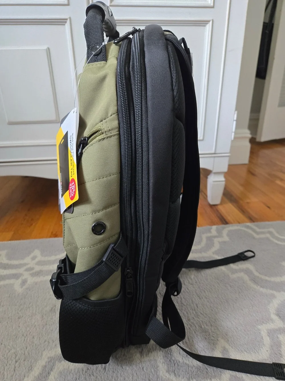 NWT SwissGear Olive Green Men's Backpack with Black Accents